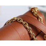 Montaigne New Montaigne palm print chain bag palm print deep bronze